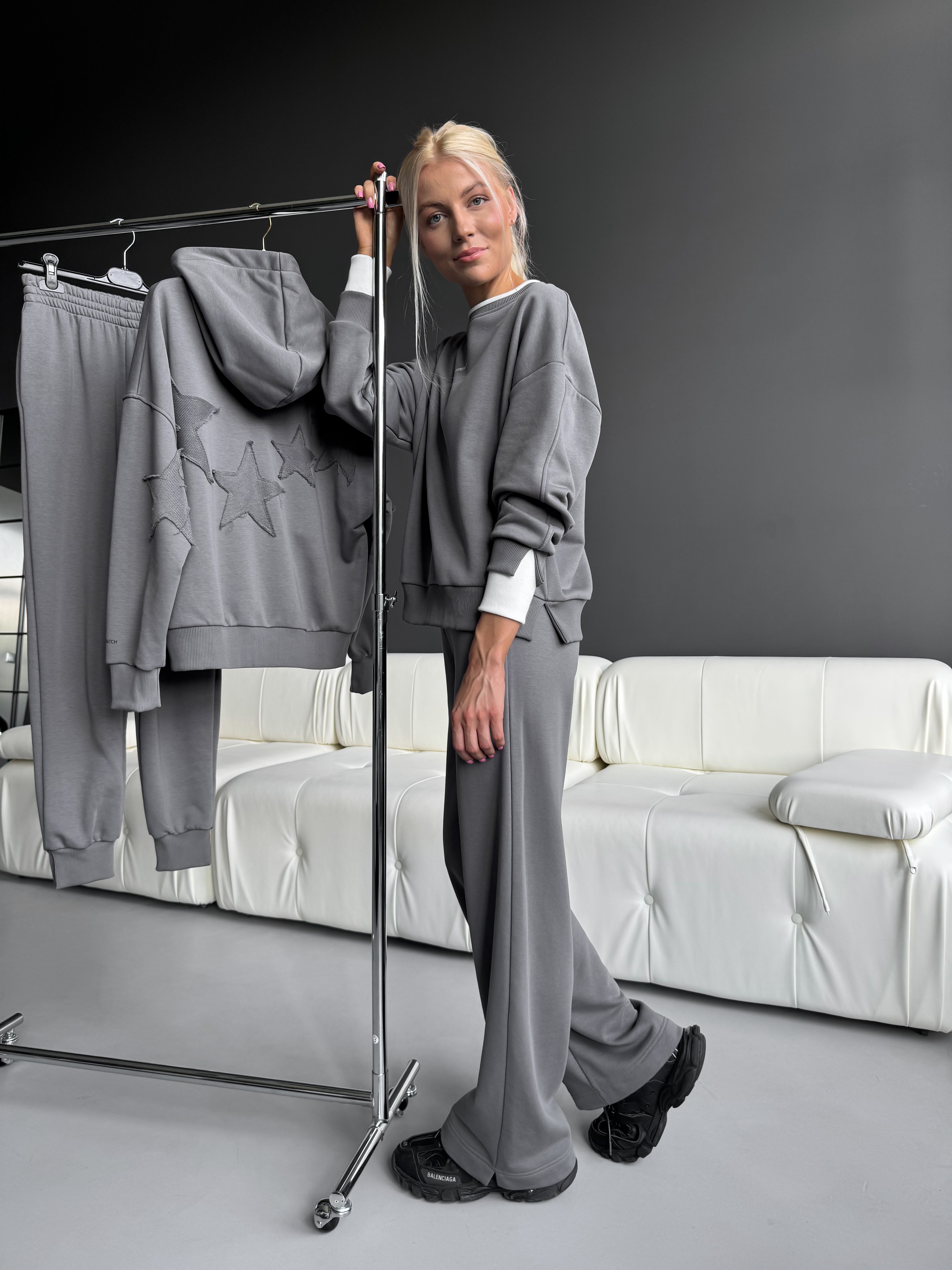 MAGIC GREY WIDE LEG KELNĖS