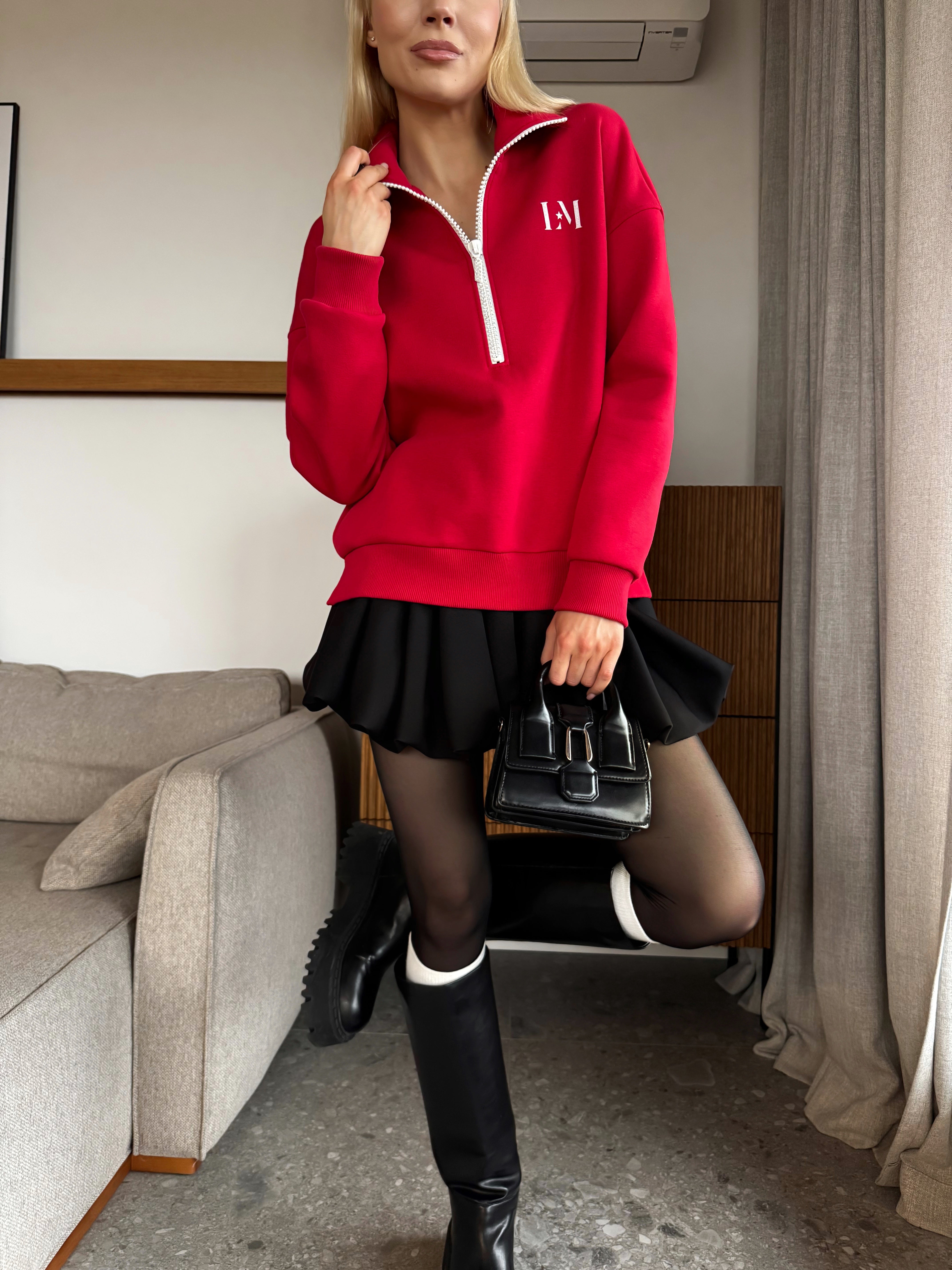 WHITE DIAMOND ZIP DŽEMPERIS