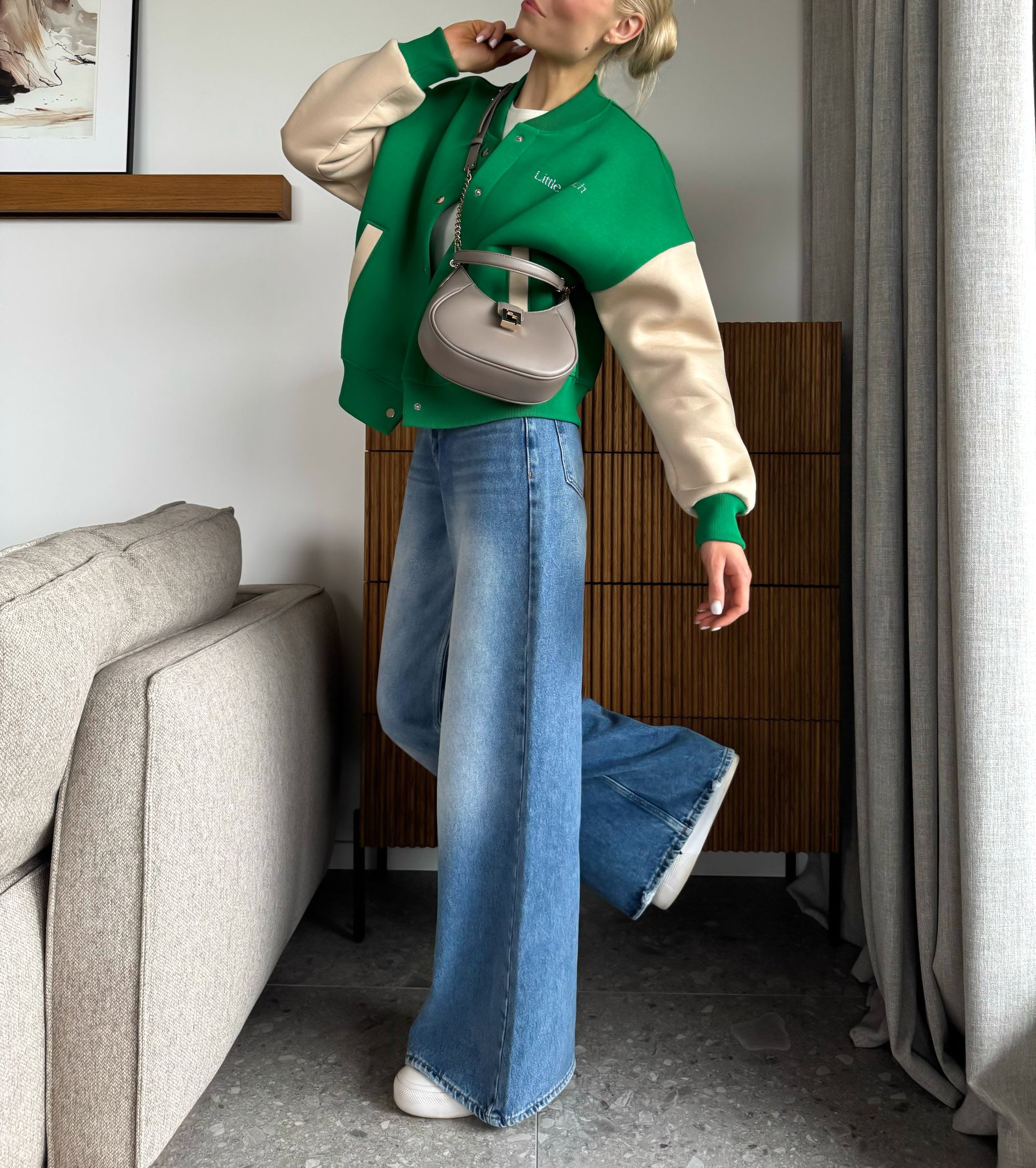 OLD GREEN SHORT bomberis