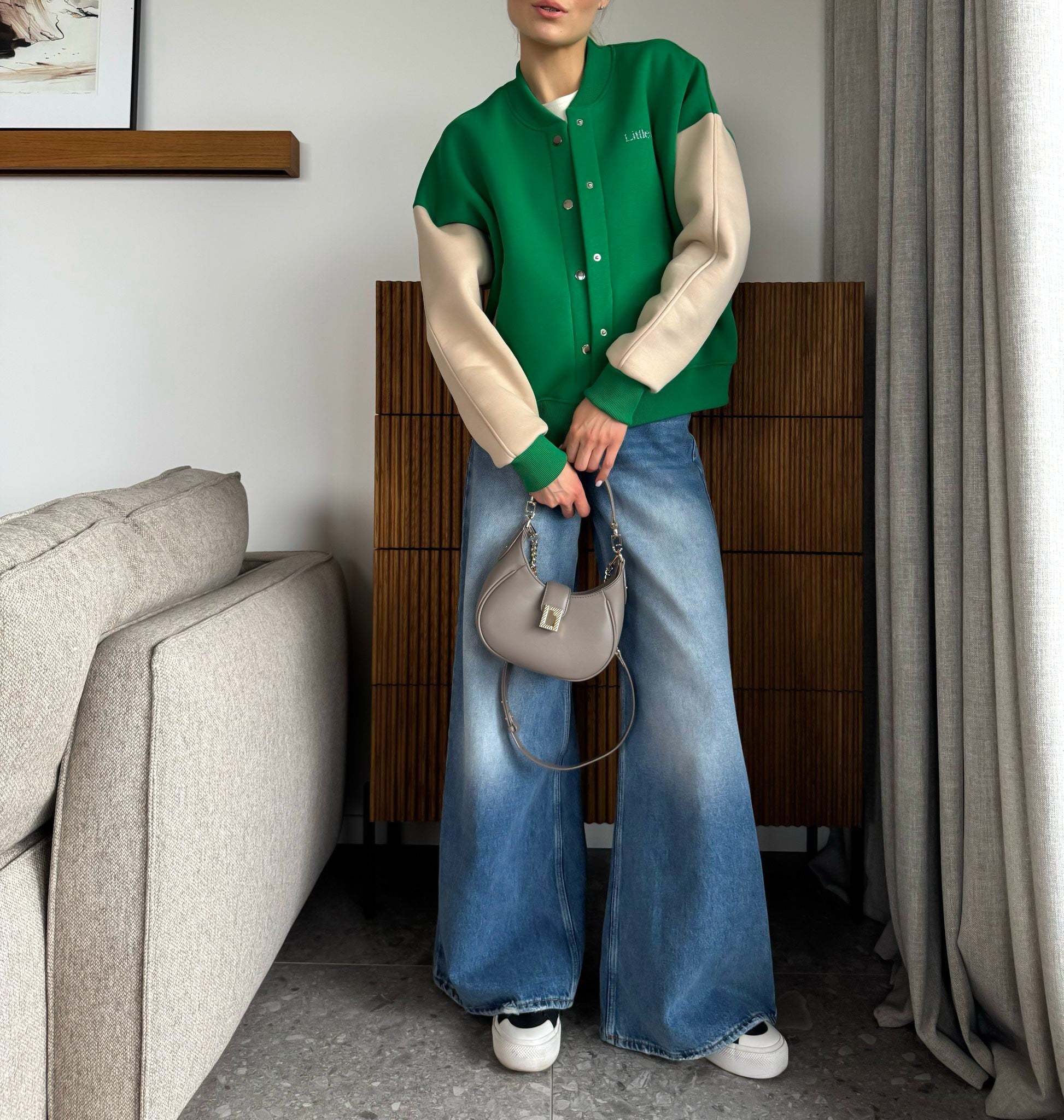 OLD GREEN SHORT bomberis