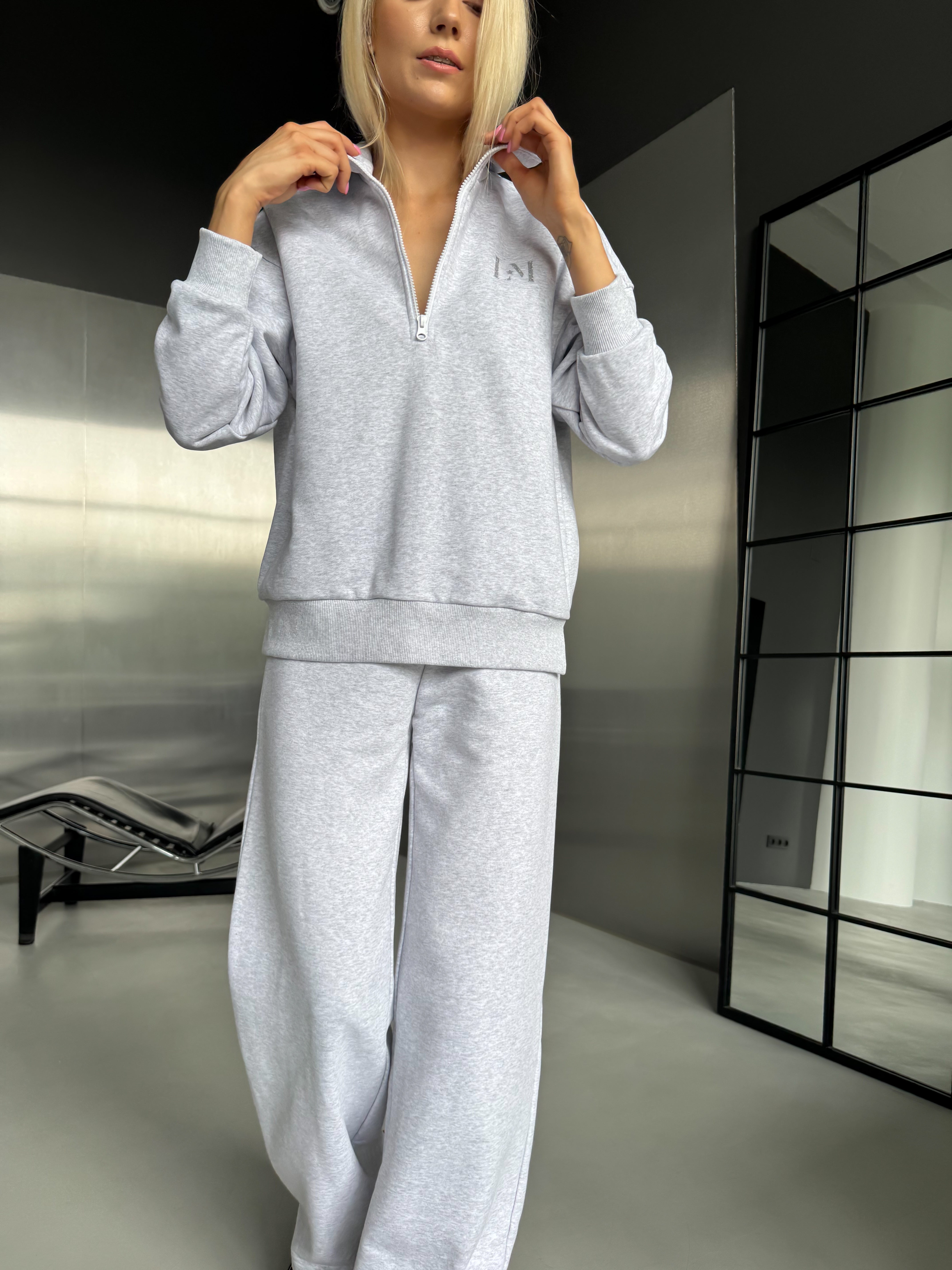 MELANGE ZIP DŽEMPERIS