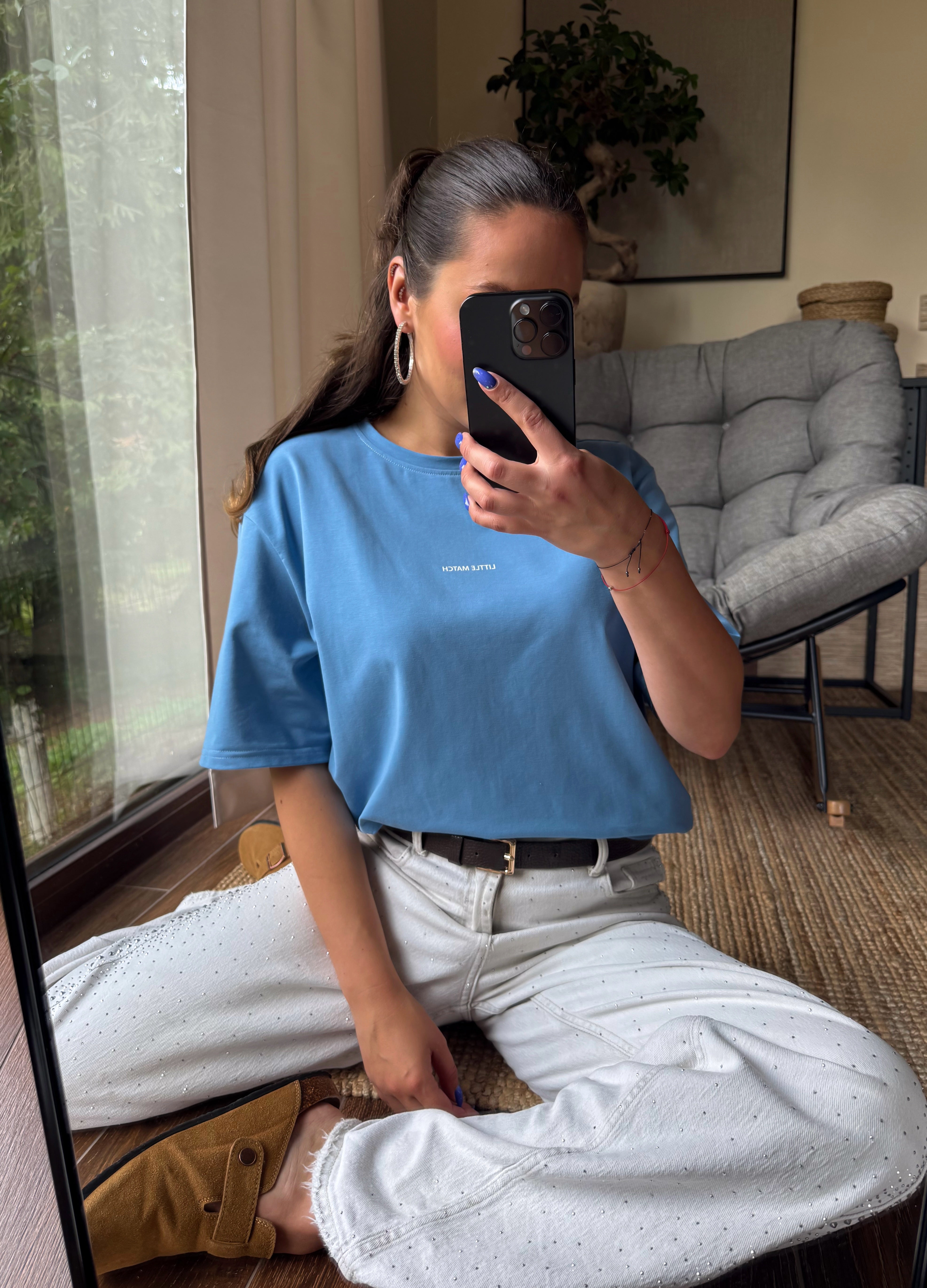 PRETTY BLUE T-SHIRT MARŠKINĖLIAI
