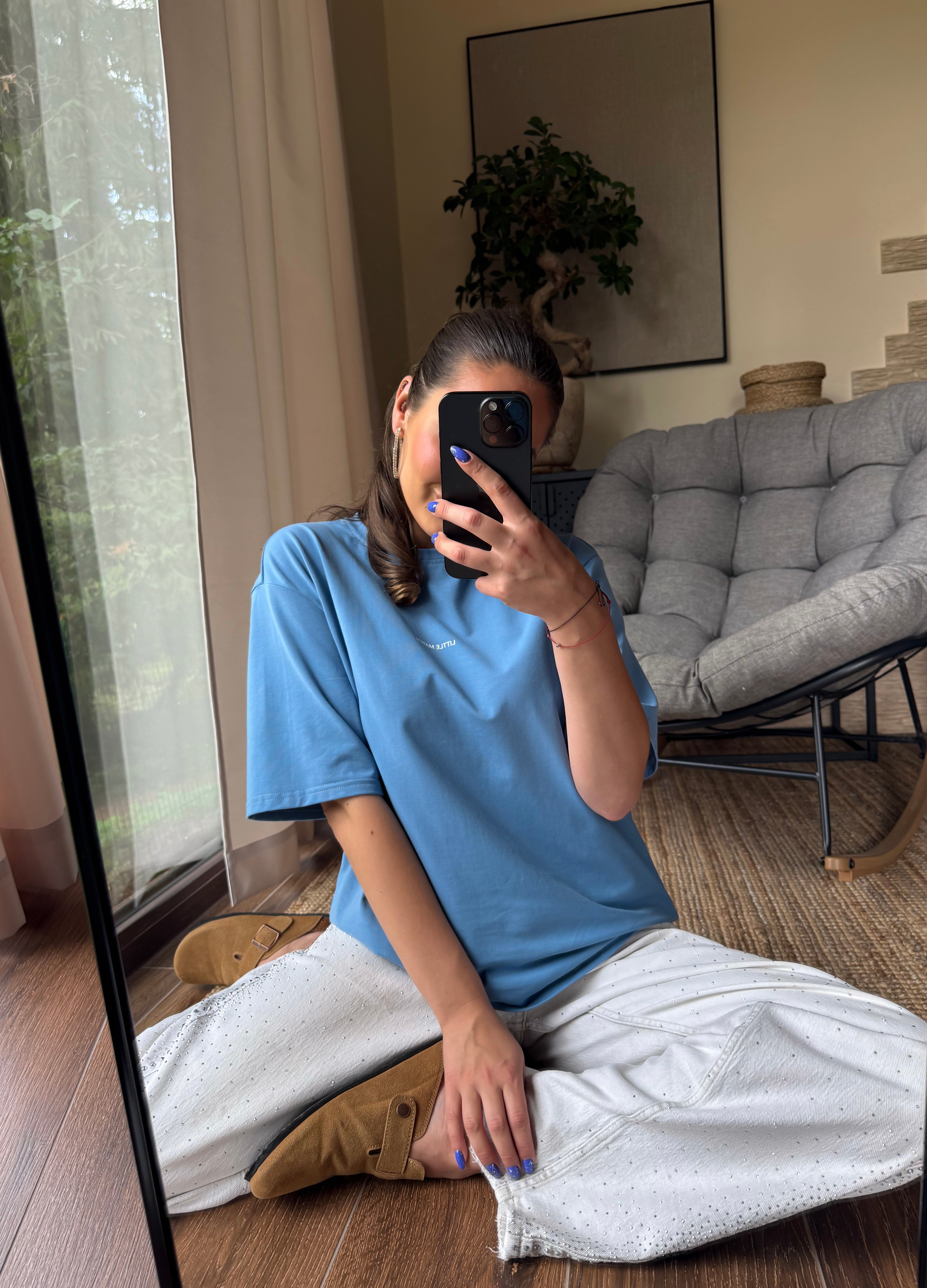 PRETTY BLUE T-SHIRT MARŠKINĖLIAI