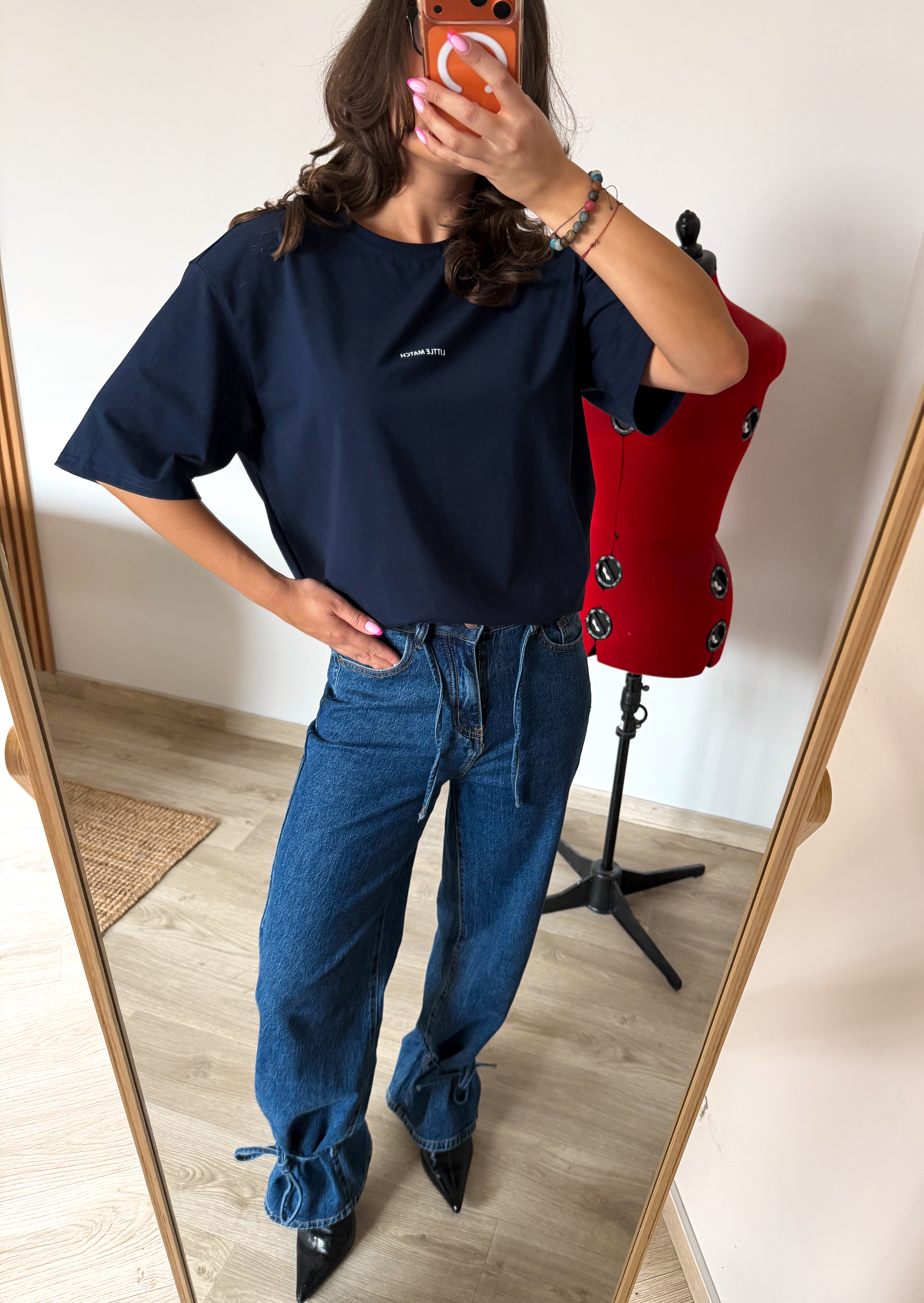 NAVY BLUE T-SHIRT MARŠKINĖLIAI
