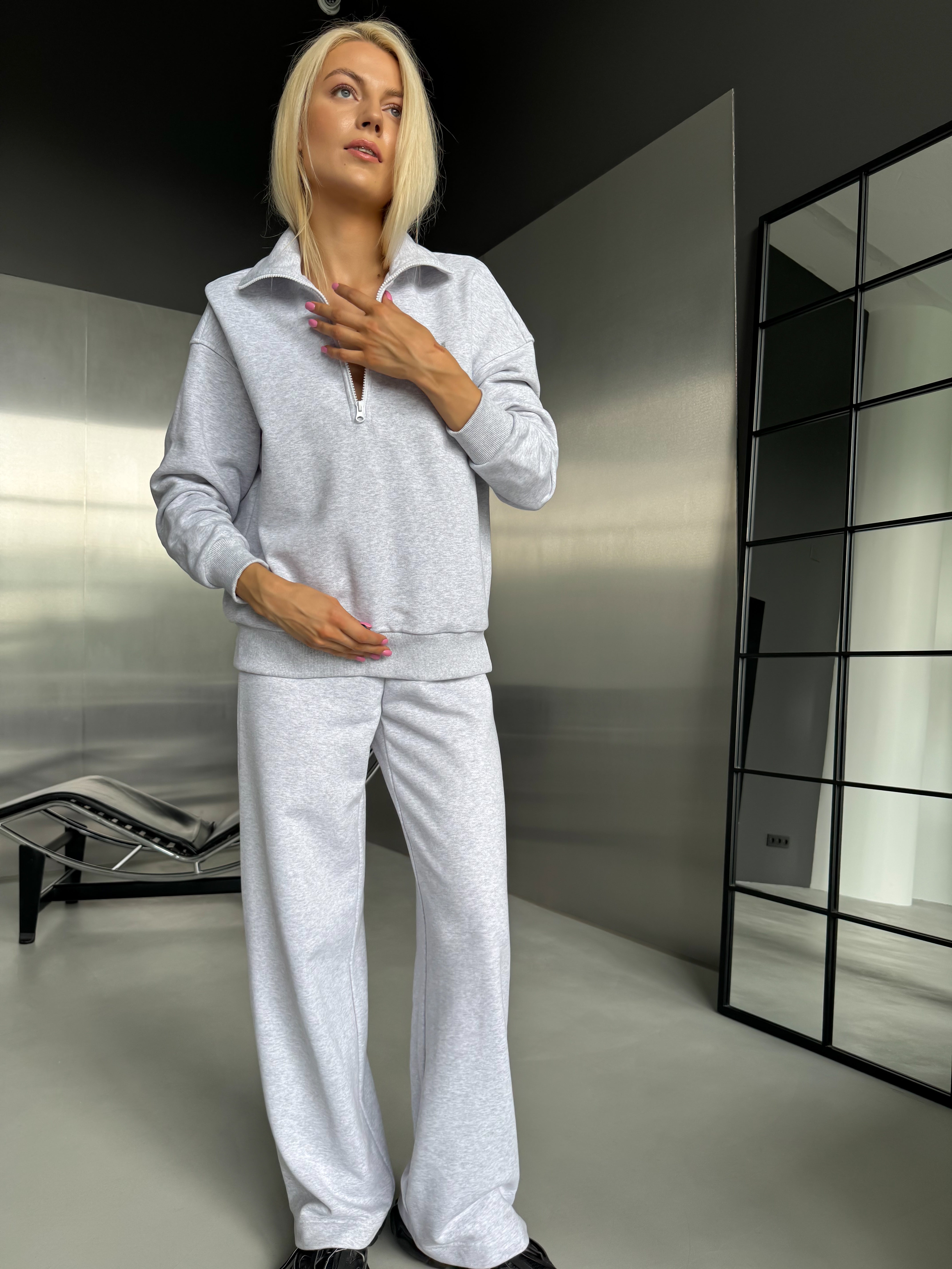 MELANGE ZIP DŽEMPERIS