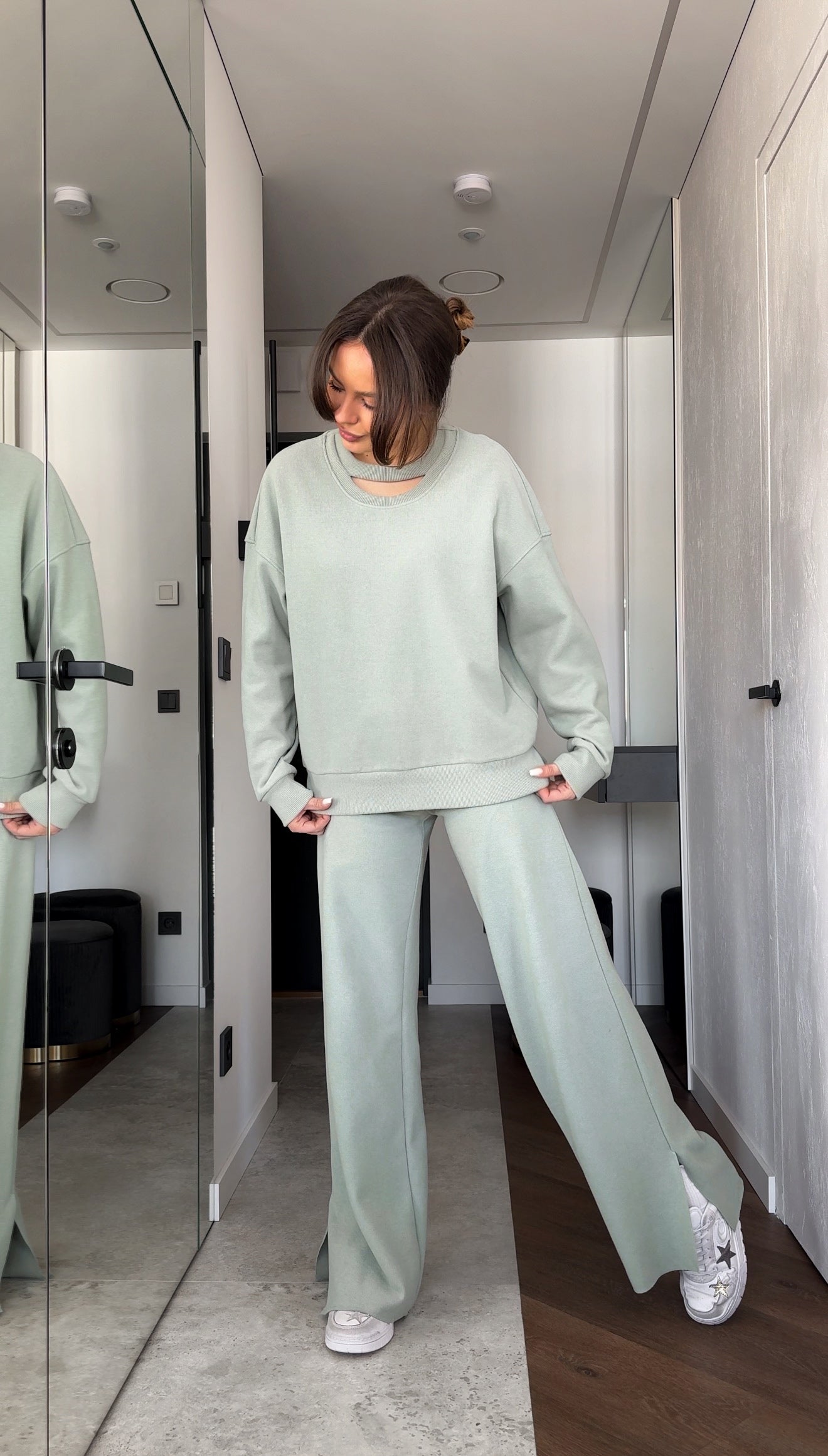 SOFT MINT LOUNGE SET (CUT) KOSTIUMĖLIS