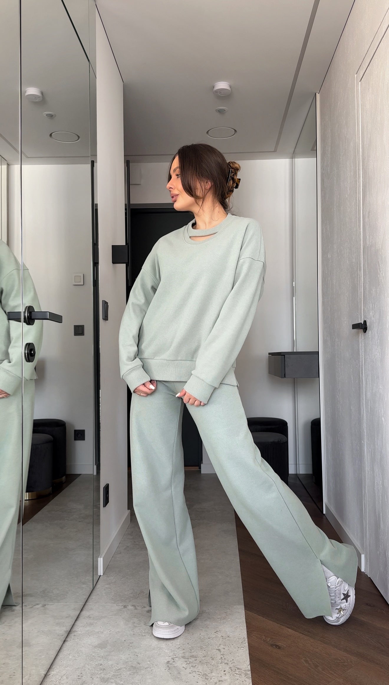 SOFT MINT LOUNGE SET (CUT) KOSTIUMĖLIS