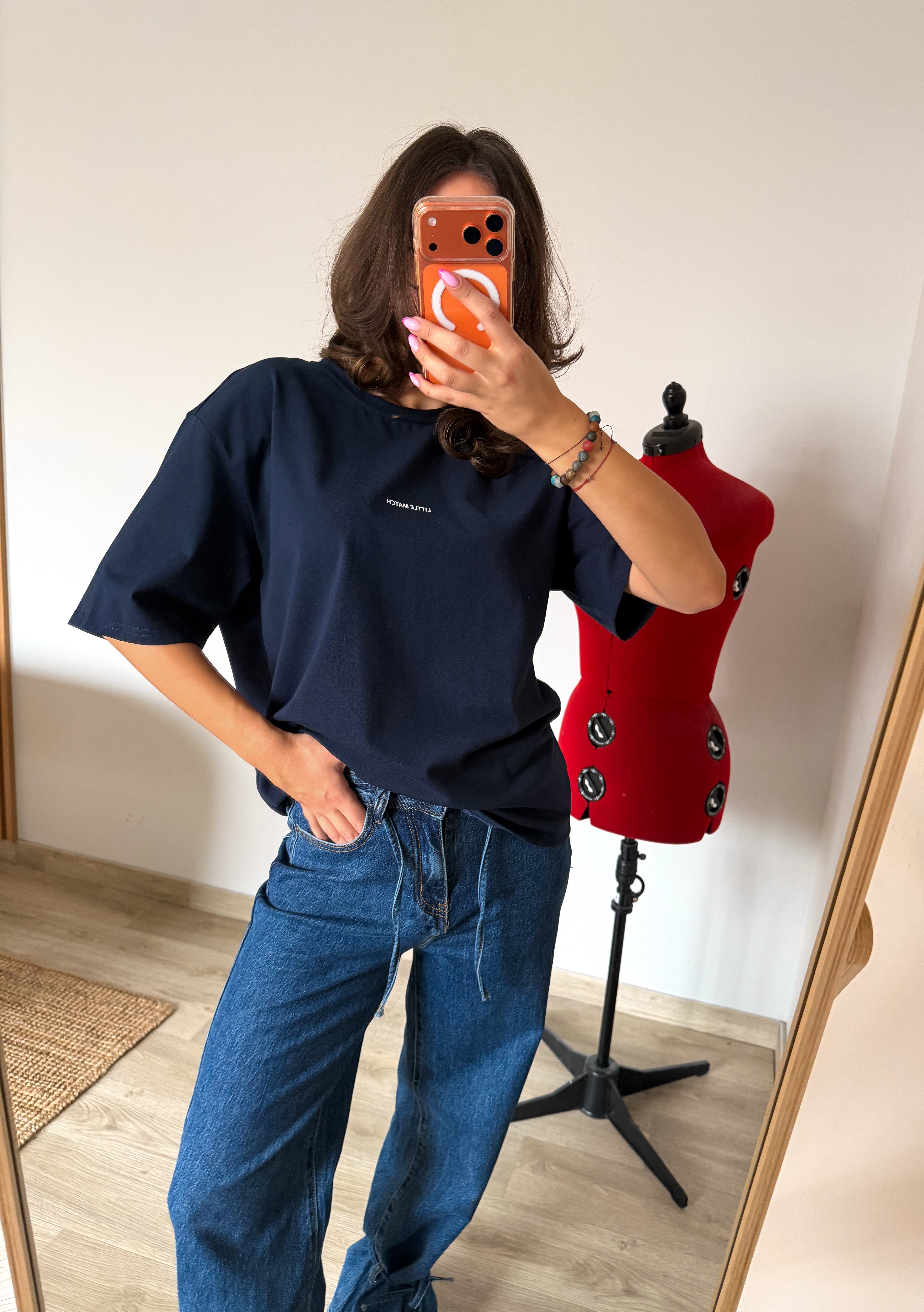 NAVY BLUE T-SHIRT MARŠKINĖLIAI