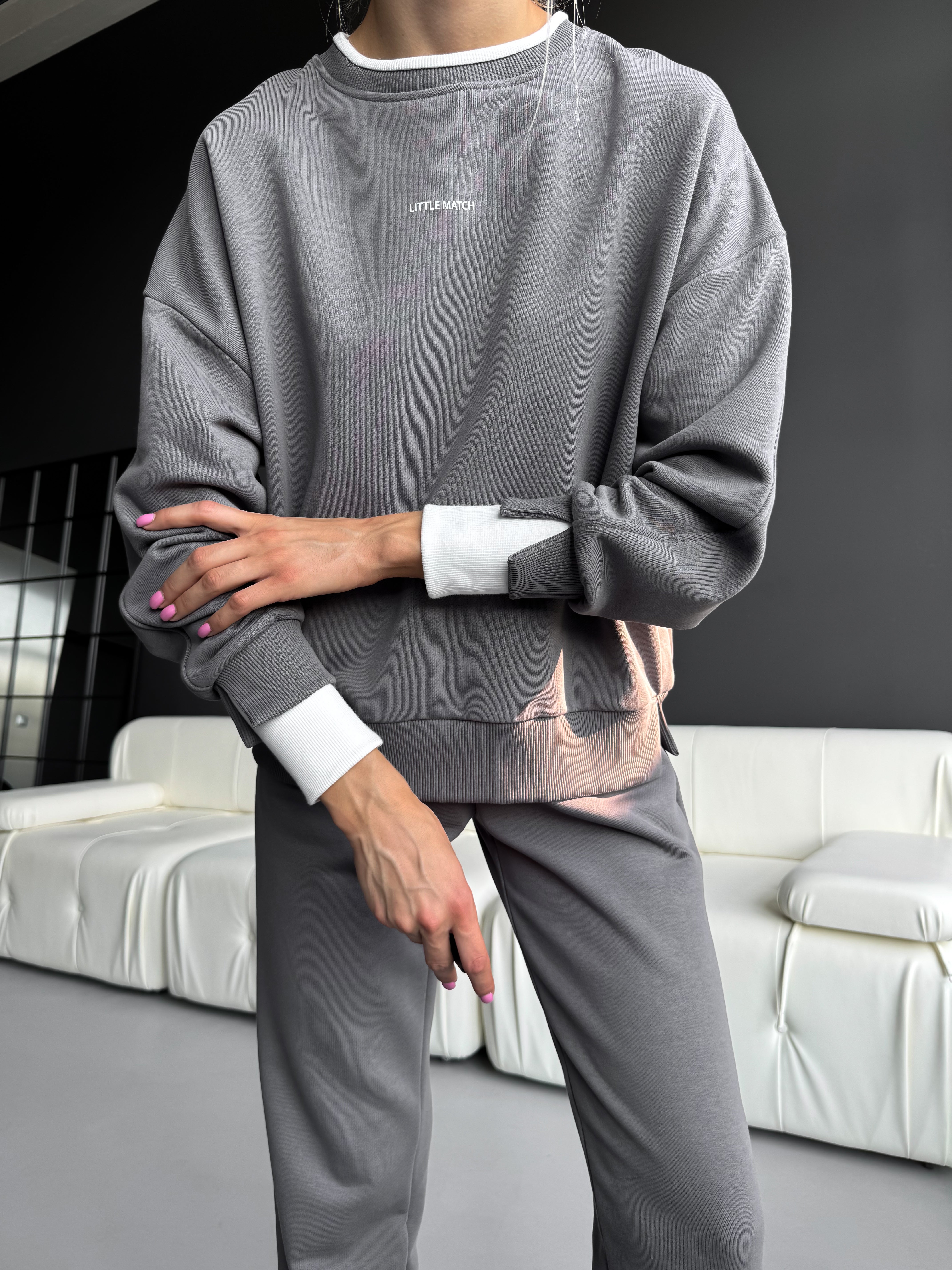 MAGIC GREY/MAGIC WHITE DŽEMPERIS