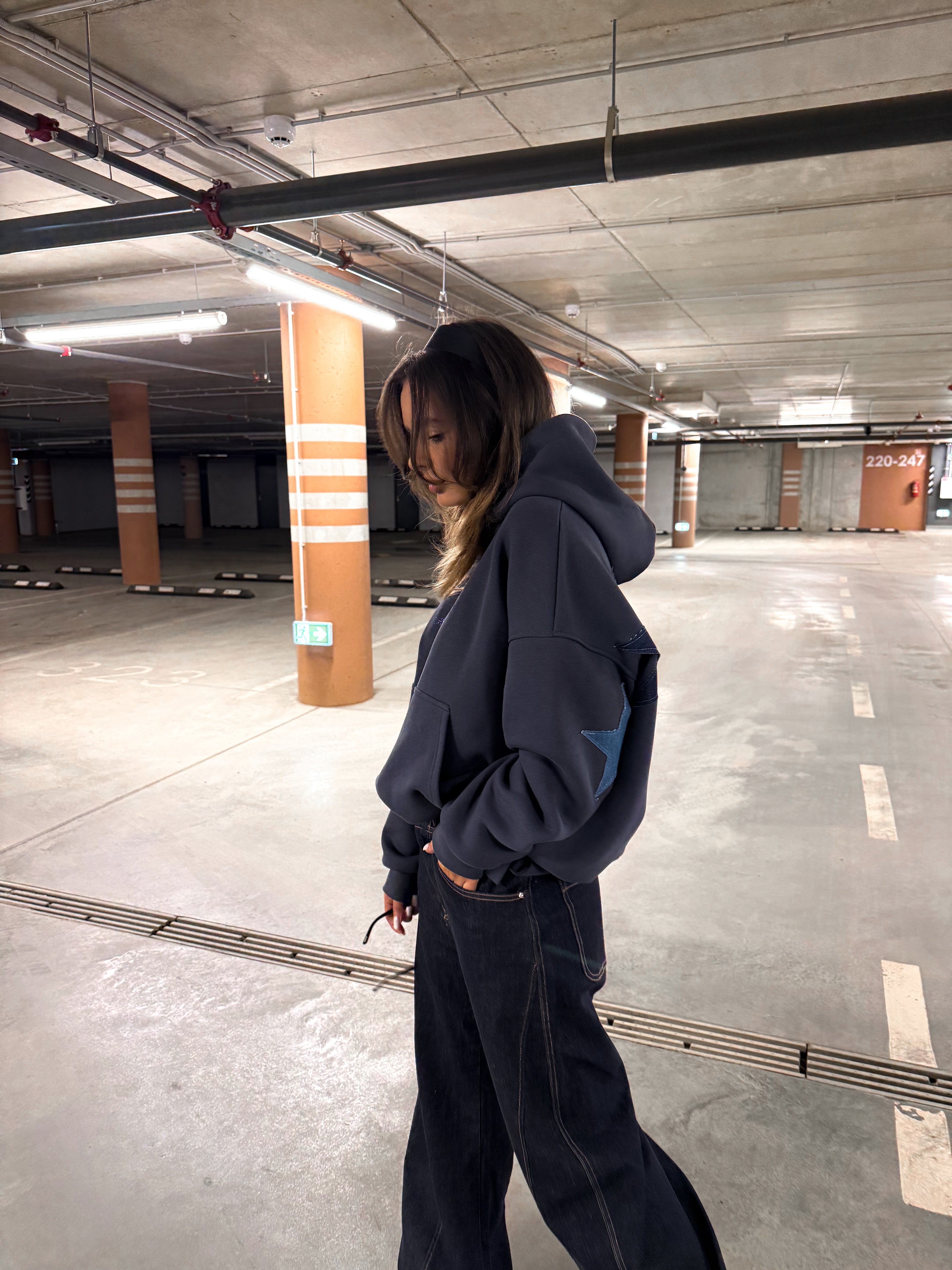 DENIM SKY HOODIE DŽEMPERIS