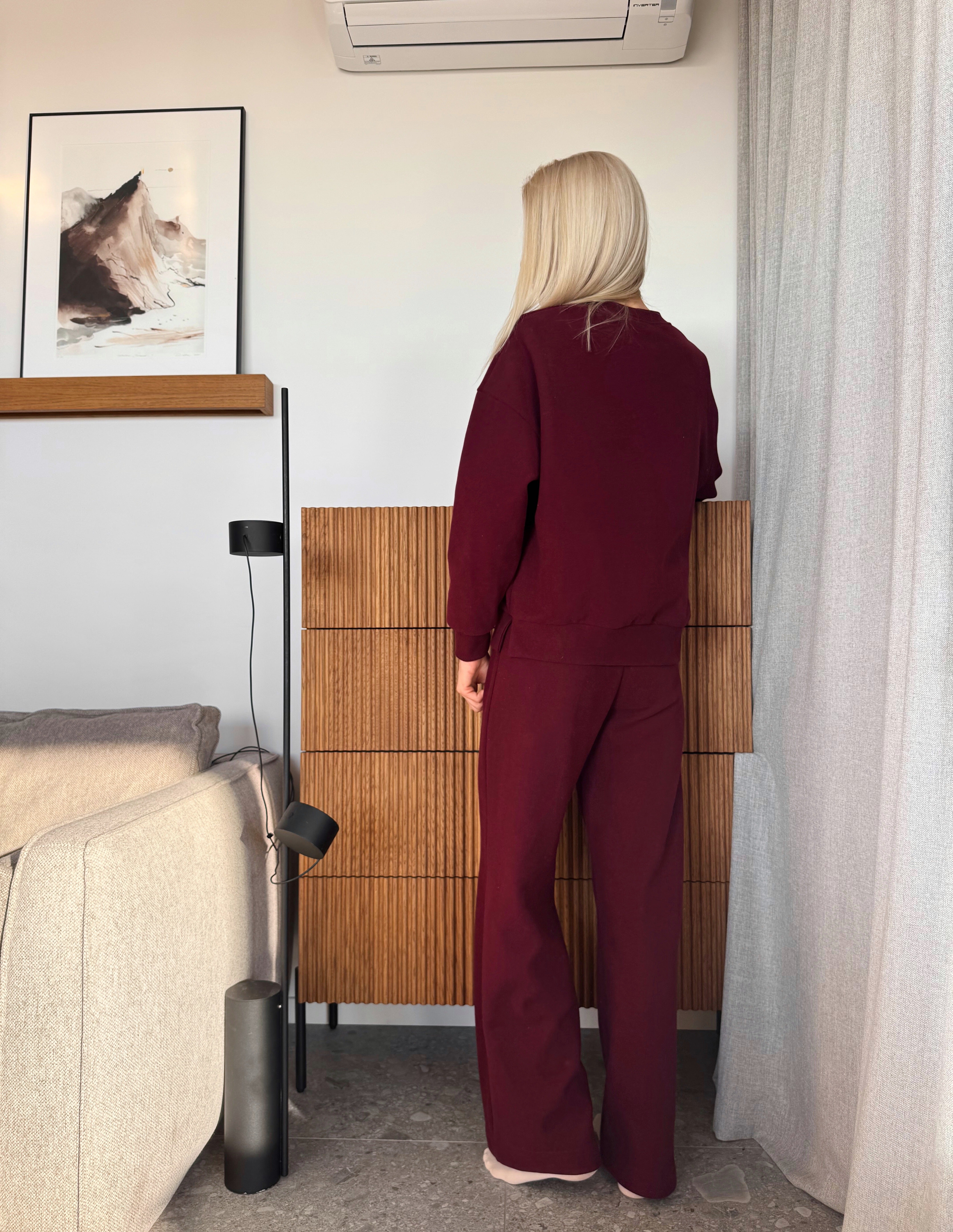 BURGUNDY COZINESS laisvalaikio kostiumas