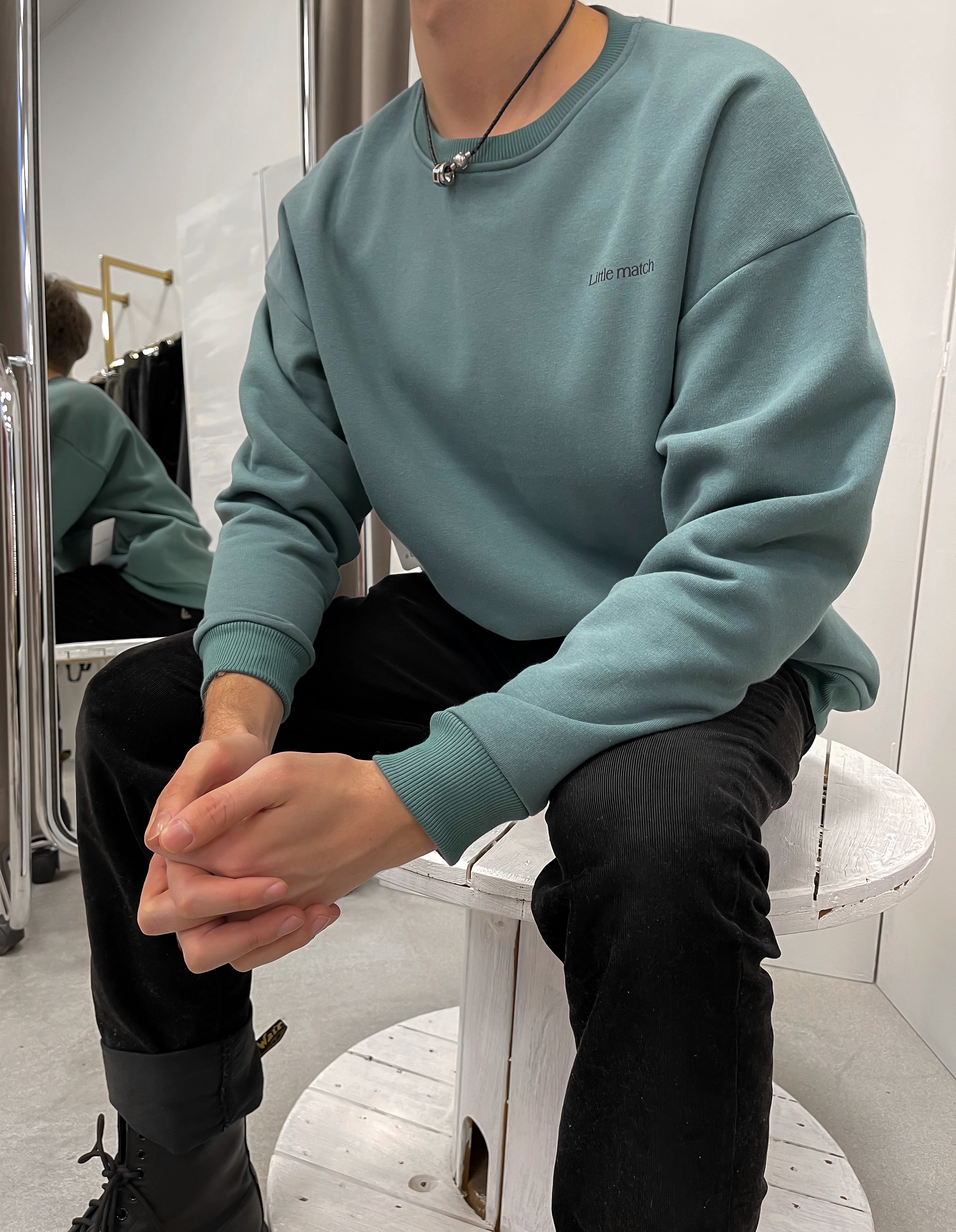 TEAL GREEN džemperis