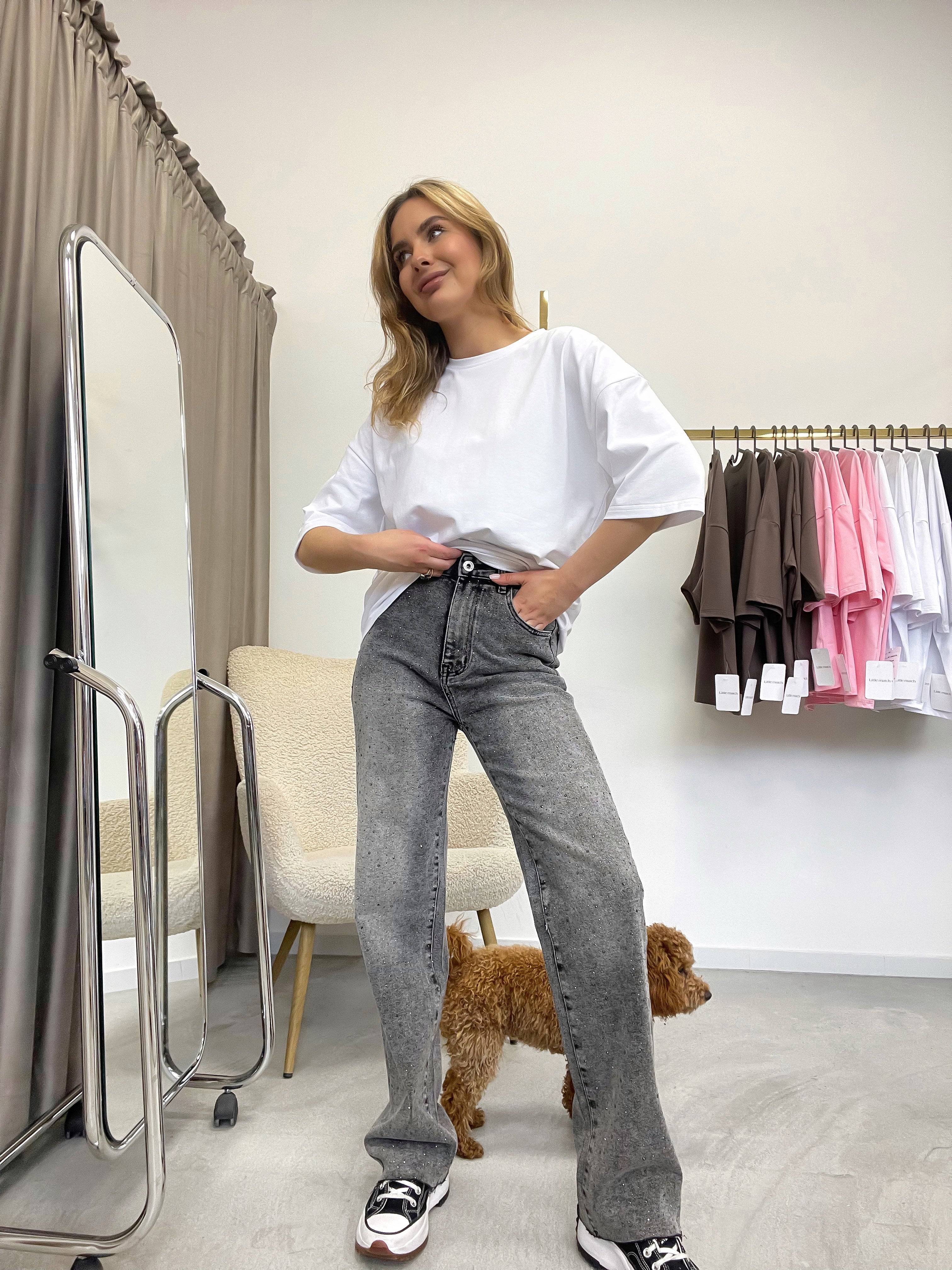 WHITE T-SHIRT marškinėliai