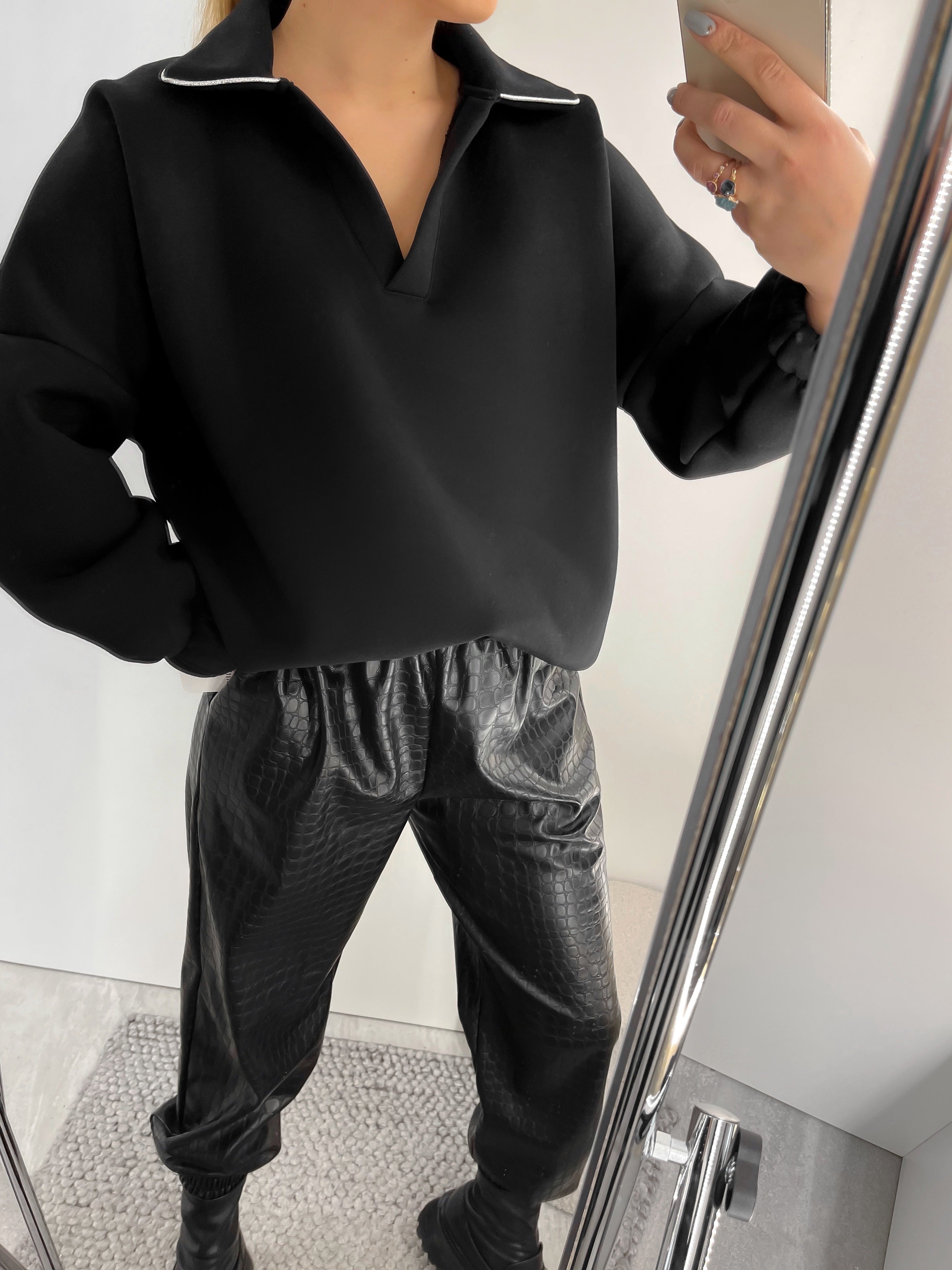 BLACK&SILVER džemperis